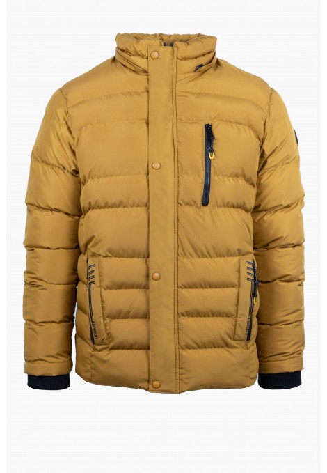 Men's Mustard Yellow Jacket with detachable Hood