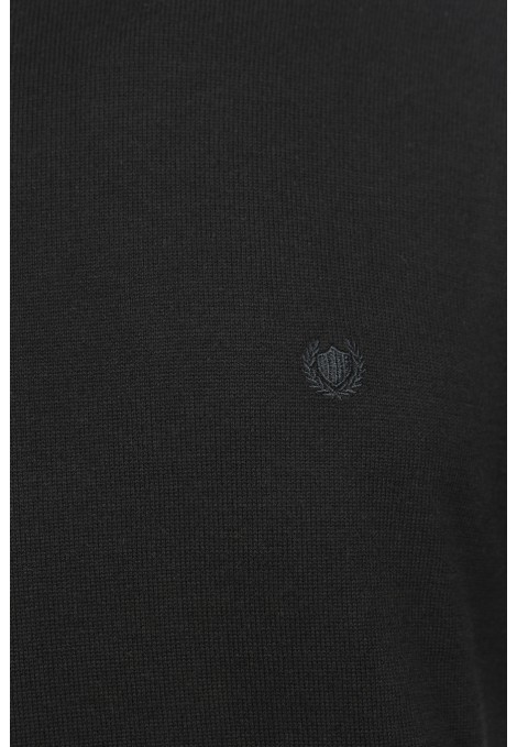 Men's Black Knitted T-shirt