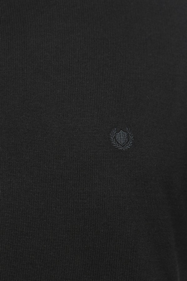 Men's Black Knitted T-shirt