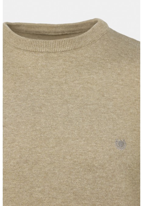 Dark Beige Knitted T-shirt