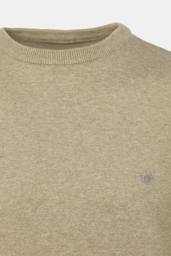 Dark Beige Knitted T-shirt