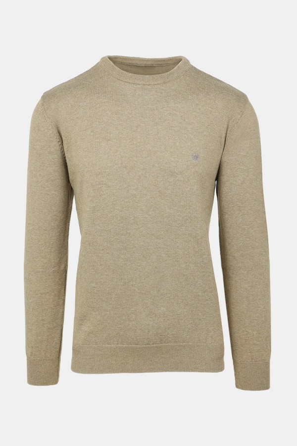 Dark Beige Knitted T-shirt