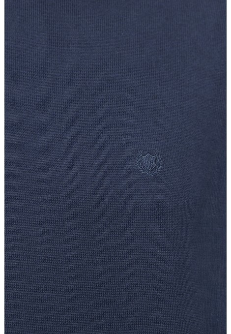 Men's Dark Blue Knitted T-shirt