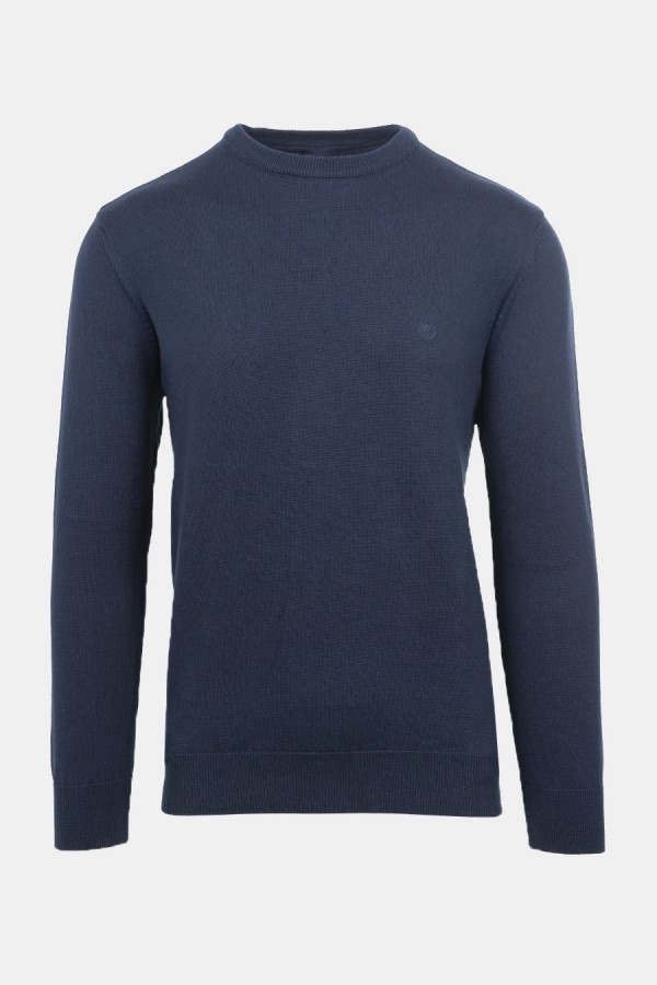 Men's Dark Blue Knitted T-shirt