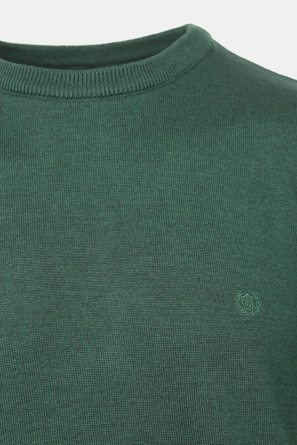 Men's Dark Green Knitted T-shirt
