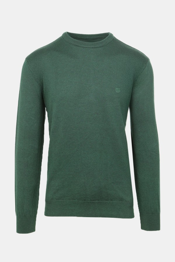 Men's Dark Green Knitted T-shirt