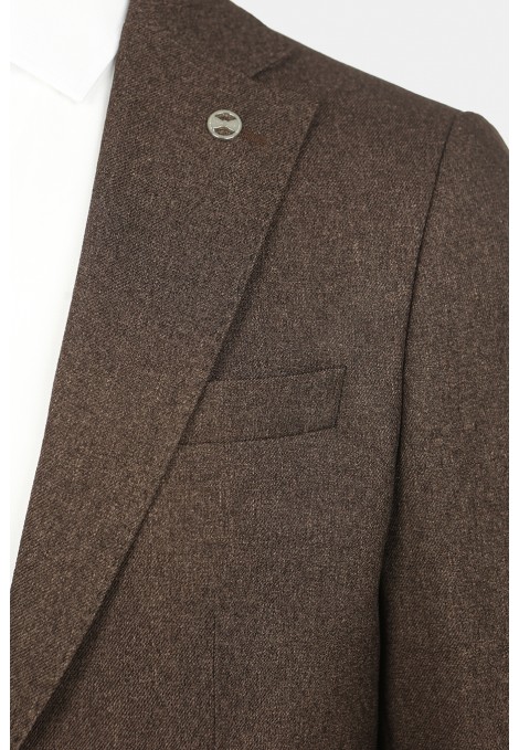 Σκούρο Καφέ Σακάκι