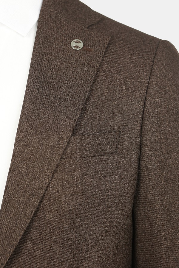 Σκούρο Καφέ Σακάκι