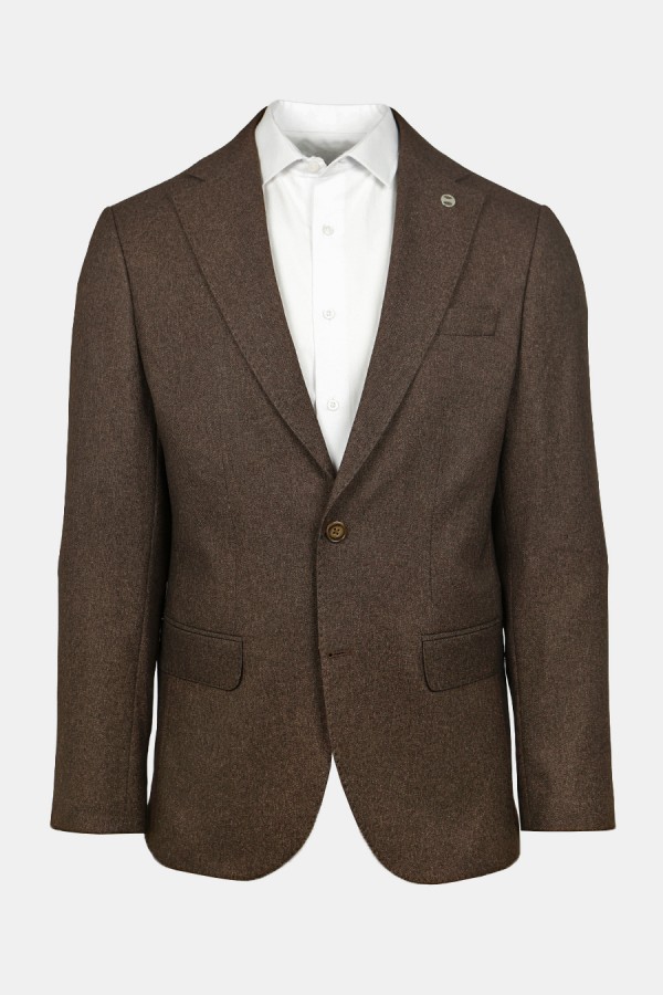 Σκούρο Καφέ Σακάκι