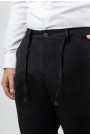 Ανδρικό Μαύρο Παντελόνι με Λάστιχο Μέσης- Day to Night