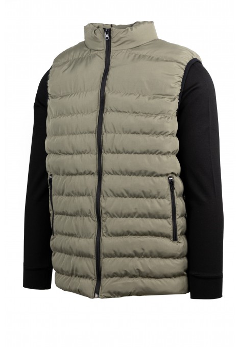 Men's Olive Green Sleeveless Jacket