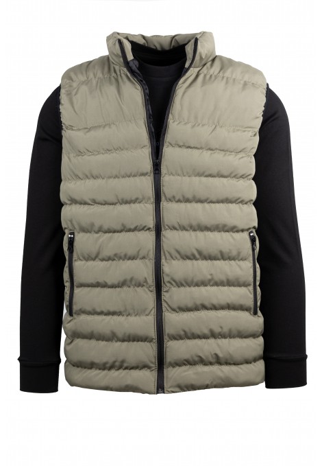 Men's Olive Green Sleeveless Jacket