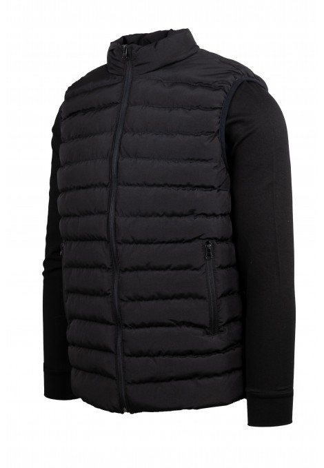 Men's Black Sleeveless Jacket