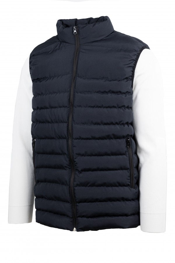 Men's Dark Blue Sleeveless Jacket