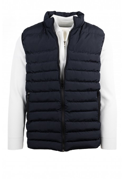 Men's Dark Blue Sleeveless Jacket