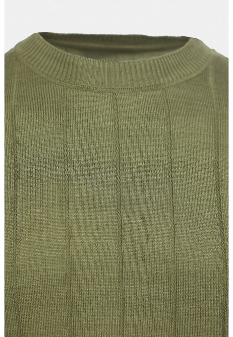 Khaki Knitted T-shirt