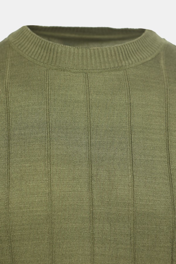 Khaki Knitted T-shirt