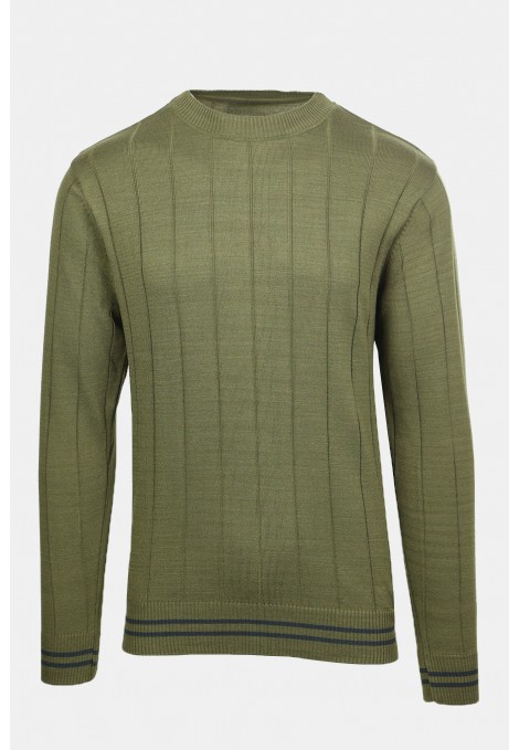 Khaki Knitted T-shirt