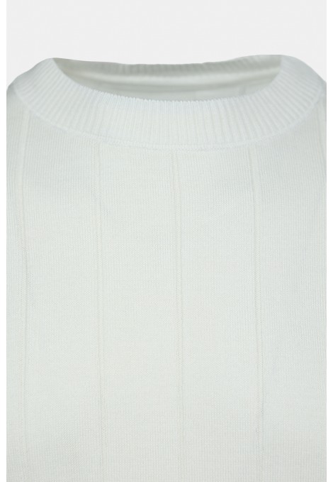 Λευκό Πλεκτή Μπλούζα