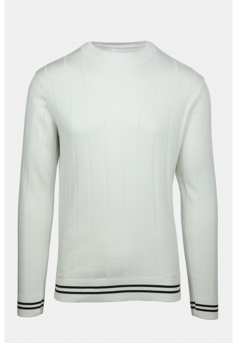 Λευκό Πλεκτή Μπλούζα