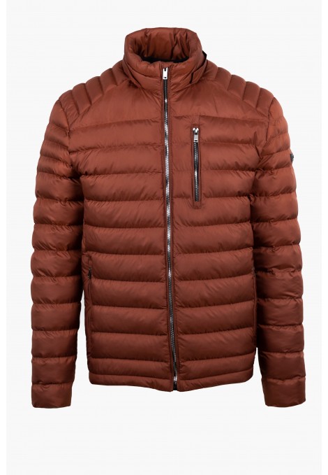 Men's Dark Red Jacket with detachable Hood