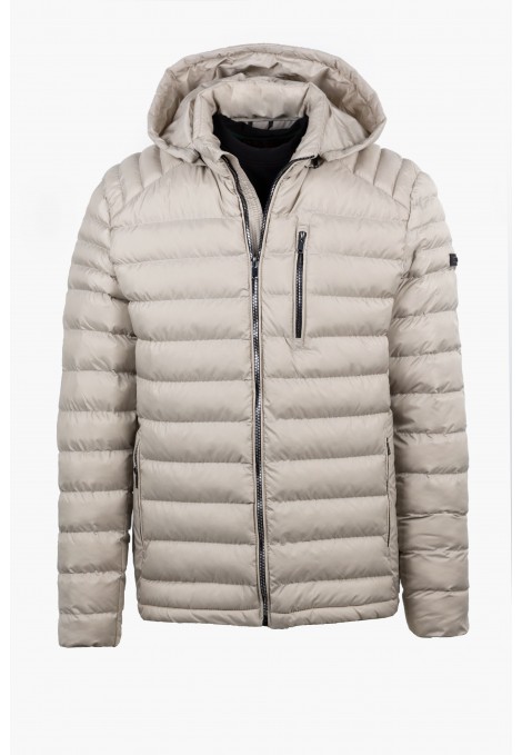 Men's Beige  Jacket with detachable Hood