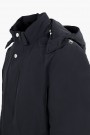 Men's Black Jacket with Removable Hood