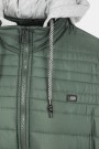 Ανδρικό Πράσινο Μπουφάν με αποσπώμενη Κουκούλα