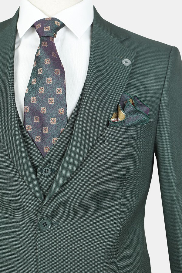 Σκούρο Πράσινο Κοστούμι