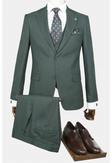 Σκούρο Πράσινο Κοστούμι
