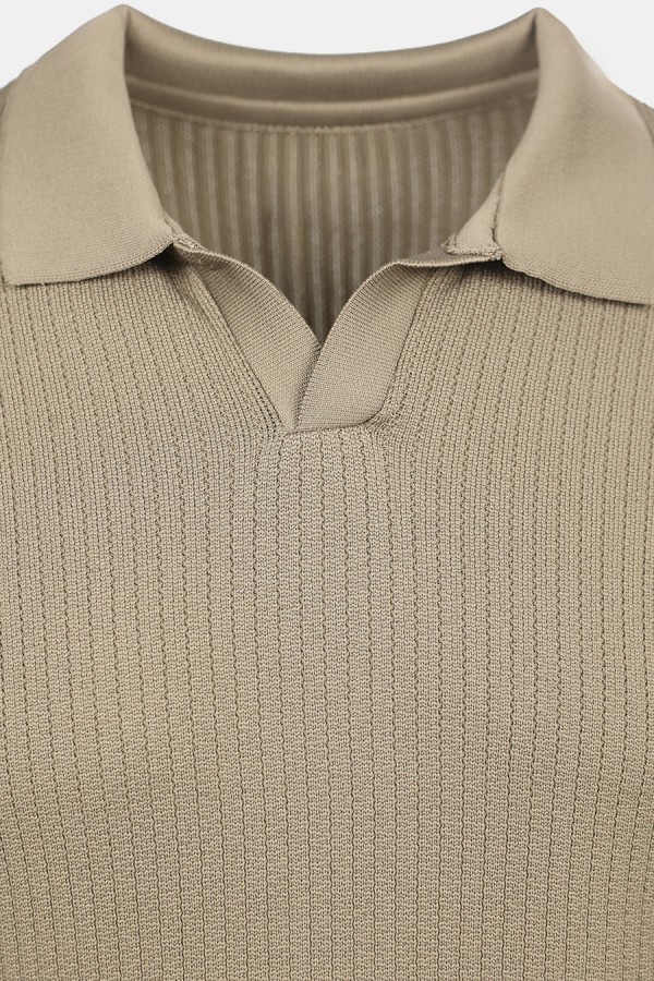 Men's Brown Polo T-shirt