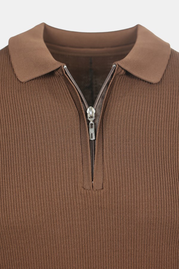 Men's Brown Polo T-shirt
