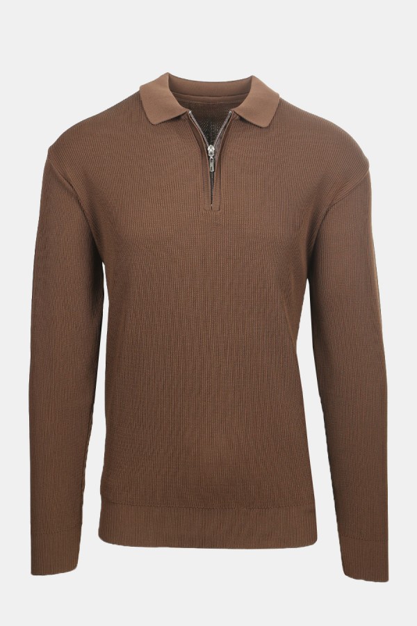 Men's Brown Polo T-shirt