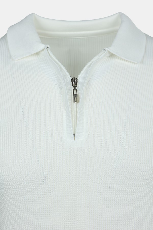 Men's Off White Polo T-shirt