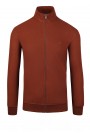 Men's Dark Red Cotton Cardigan