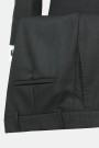 Men's Black Suit Mixed Wool