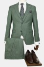 Men's Green Suit Mixed Wool
