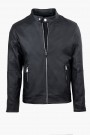 Men's Black Eco-Leather Jacket