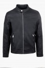 Men's Black Eco-Leather Jacket
