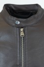Men's Dark Brown Eco-Leather Jacket