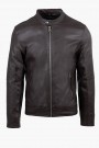 Men's Dark Brown Eco-Leather Jacket