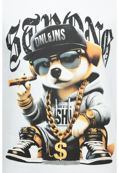 Λευκή Μπλούζα Φούτερ