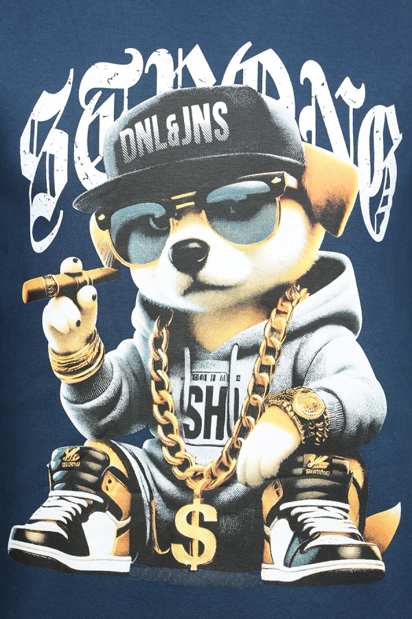 Σκούρο Μπλε Μπλούζα Φούτερ