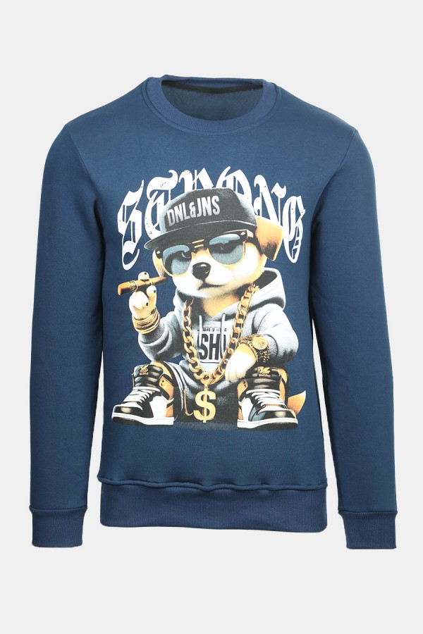 Σκούρο Μπλε Μπλούζα Φούτερ