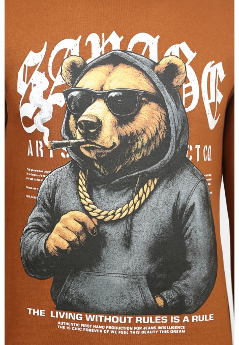 Κεραμιδί Μπλούζα Φούτερ