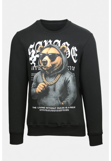 Μαύρη Μπλούζα Φούτερ