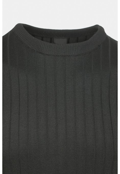 Men's Black Knitted T-shirt