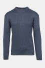 Men's Dark Blue Knitted T-shirt
