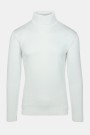 Men's White Knitted Turtleneck