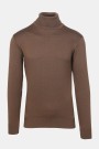Men's Dark Brown Knitted Turtleneck